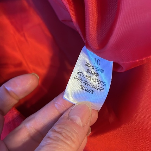 John Meyer Classy Elegant Red Dressy Suit Jacket Textured Women’s Size 10 - Picture 7 of 8